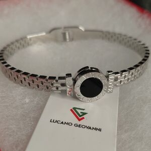 Silver and Black Women's Bracelet